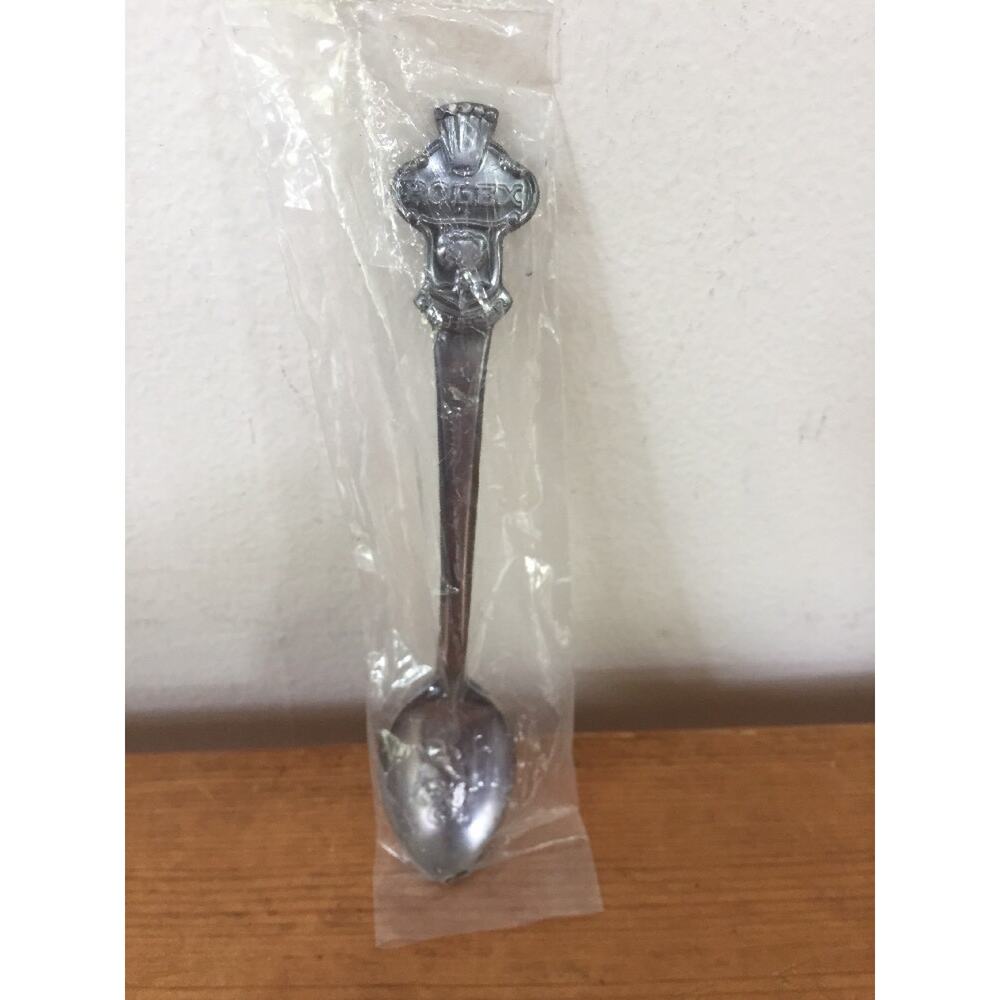 Vintage Bucherer Switzerland Rolex Collectors Silverplated Spoon Lion Design